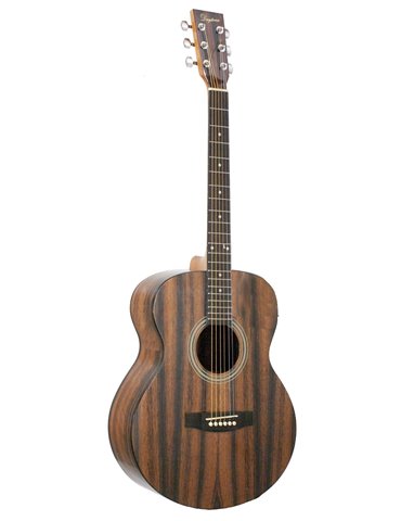 GUITARRA ACÚSTICA DAYTONA A401EB MINI JUMBO ÉBANO
