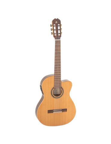 GUITARRA CLÁSICA ADMIRA VIRTUOSO ELECTRIFICADA FISHMAN CUERPO ESTRECHO CUTAWAY SERIE CONSERVATORIO