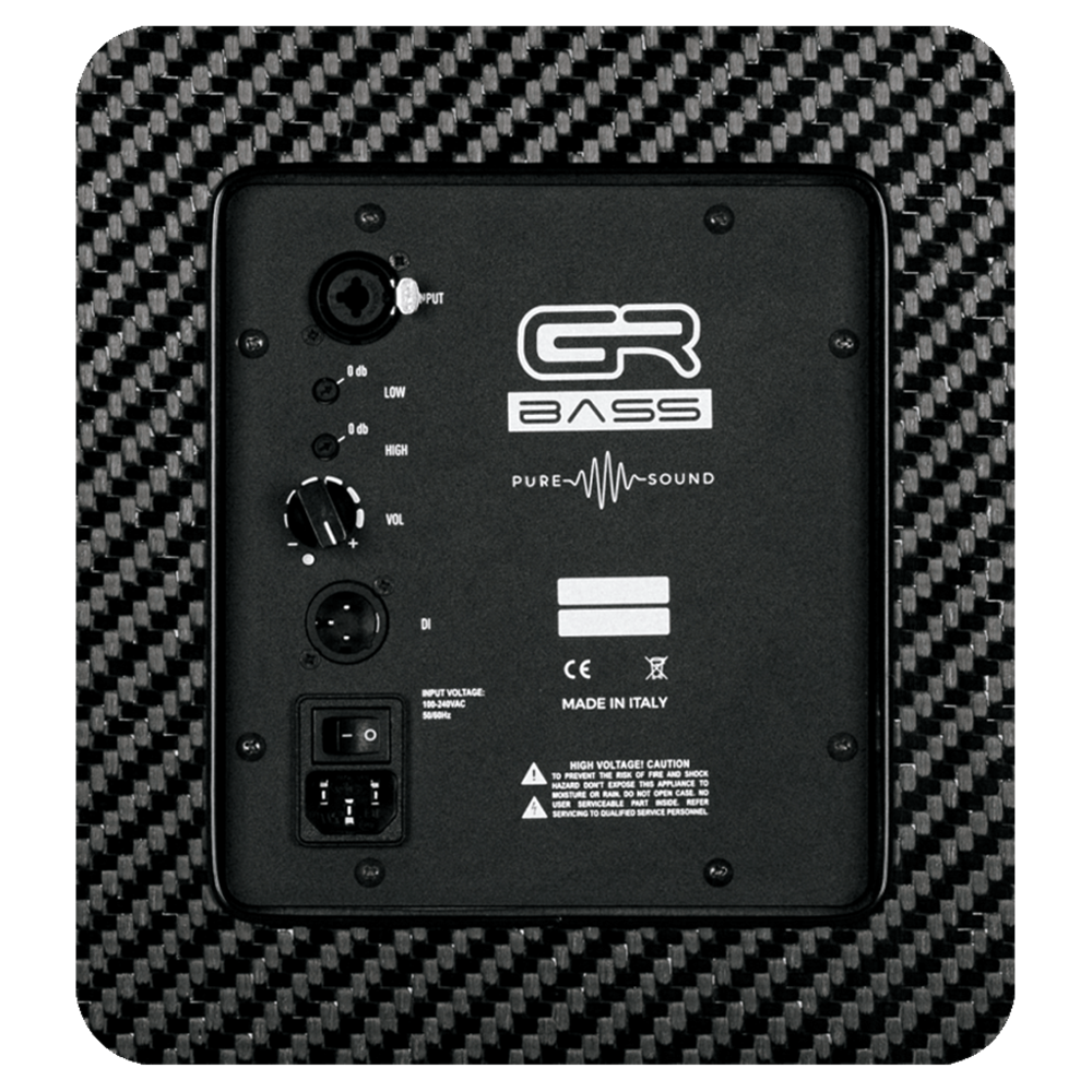 CABINA ACTIVA DE FIBRA DE CARBONO PARA BAJO 800W