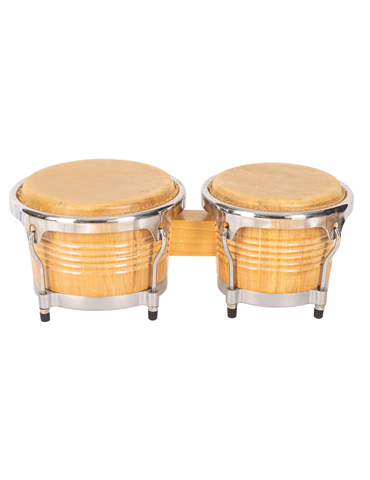 BONGO JINBAO CON PARCHES DE PIEL DE 7,5" x 8,5"