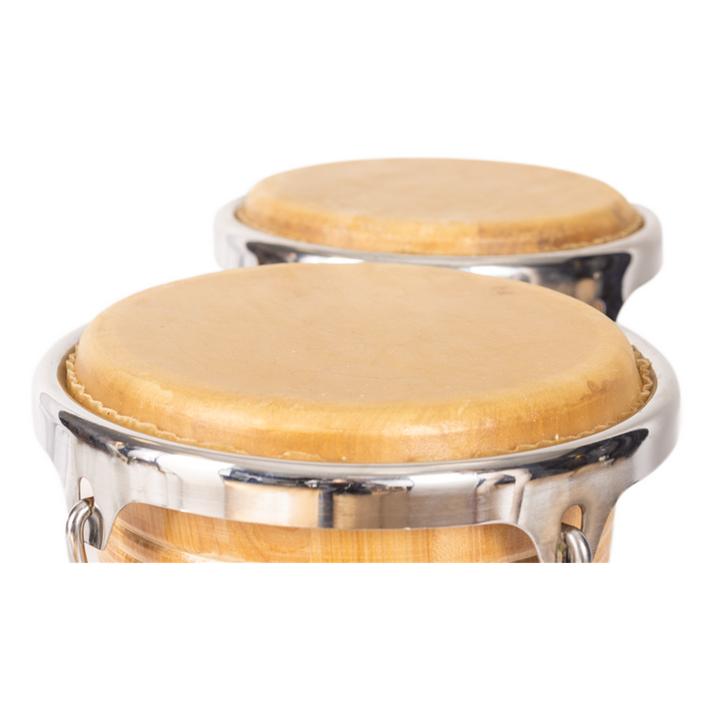 BONGO JINBAO CON PARCHES DE PIEL DE 7,5" x 8,5"