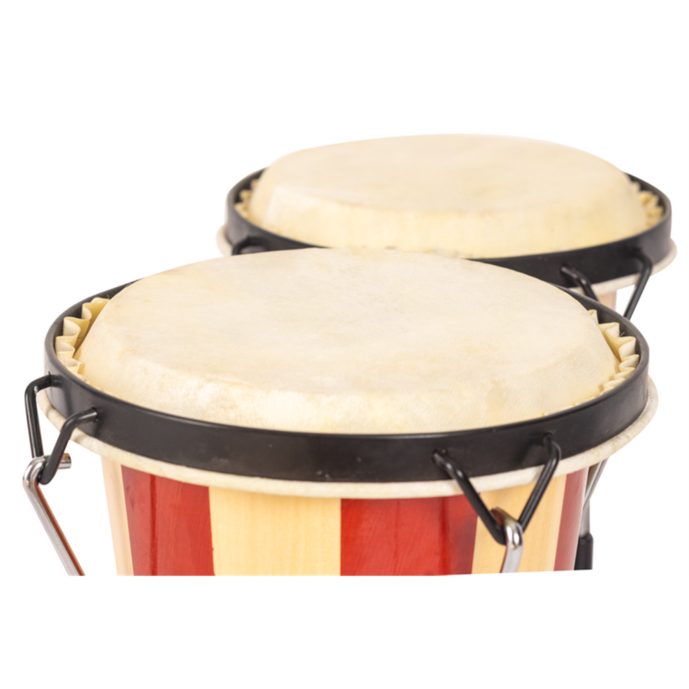 BONGOS JINBAO CON PARCHE DE PIEL DE 6,5" x 7,5"