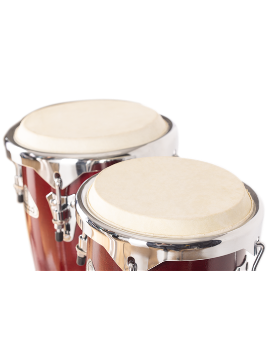 CONGAS JINBAO 8" + 9" ACABADO ROJO