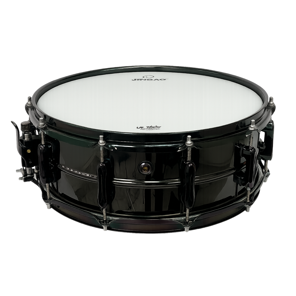 CAJA JINBAO 14" x 5.5" DE ACERO NIQUELADO NEGRO