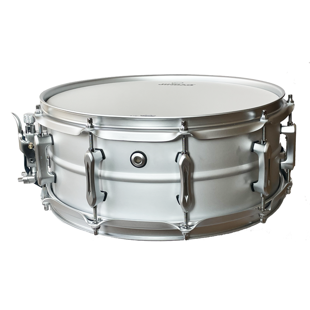 CAJA JINBAO 14" x 5.5" DE ACERO NIQUELADO PERLA