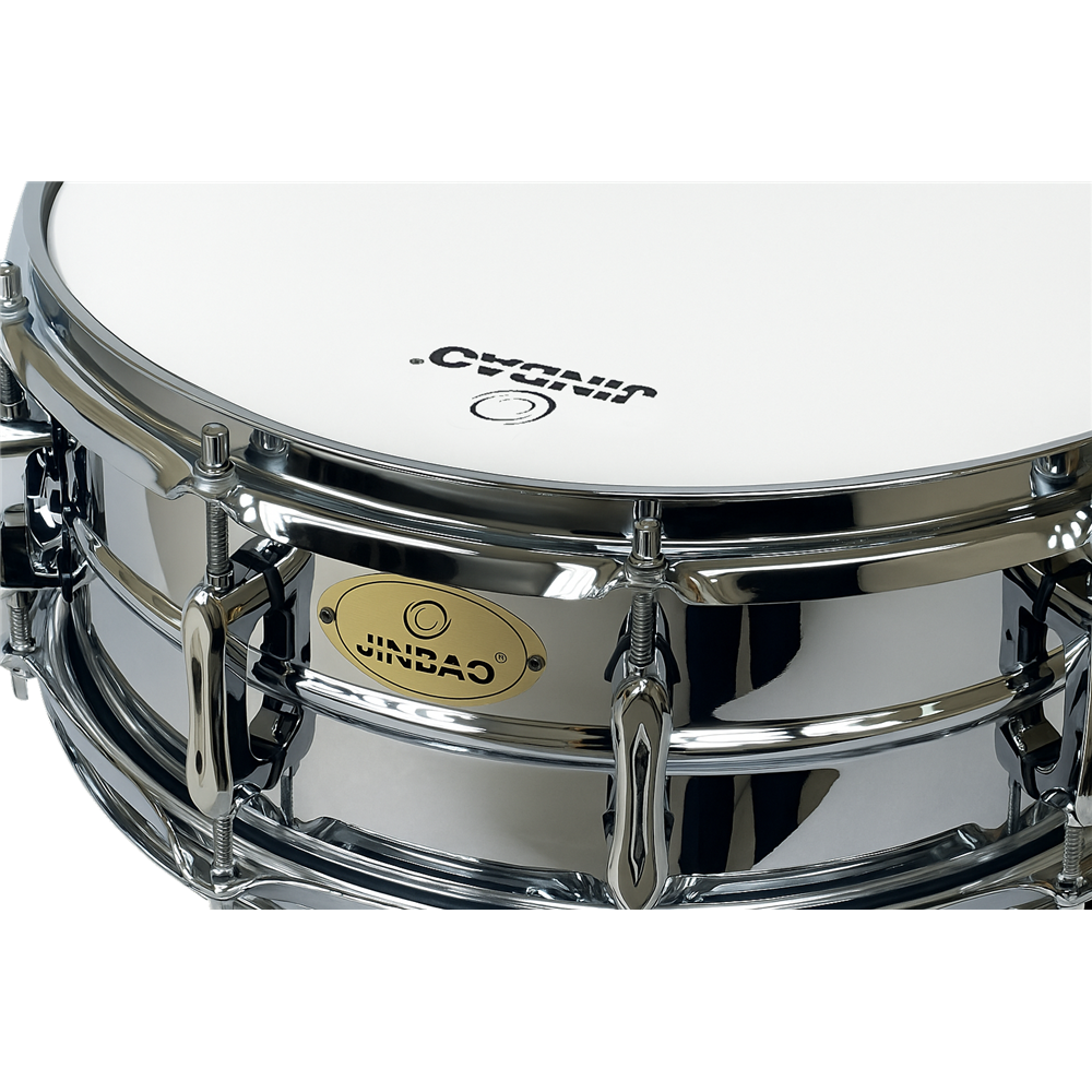 CAJA JINBAO 14" x 5.5" DE ACERO CROMADO