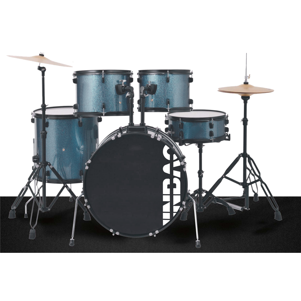BATERÍA JINBAO BOMBO DE 22" AZUL