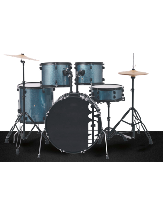 BATERÍA JINBAO BOMBO DE 22" AZUL