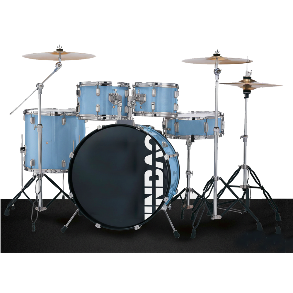BATERÍA JINBAO BOMBO DE 20" AZUL