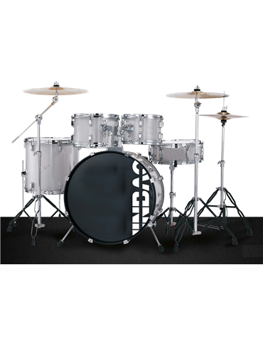 BATERÍA JINBAO BOMBO DE 22" GRIS CLARO