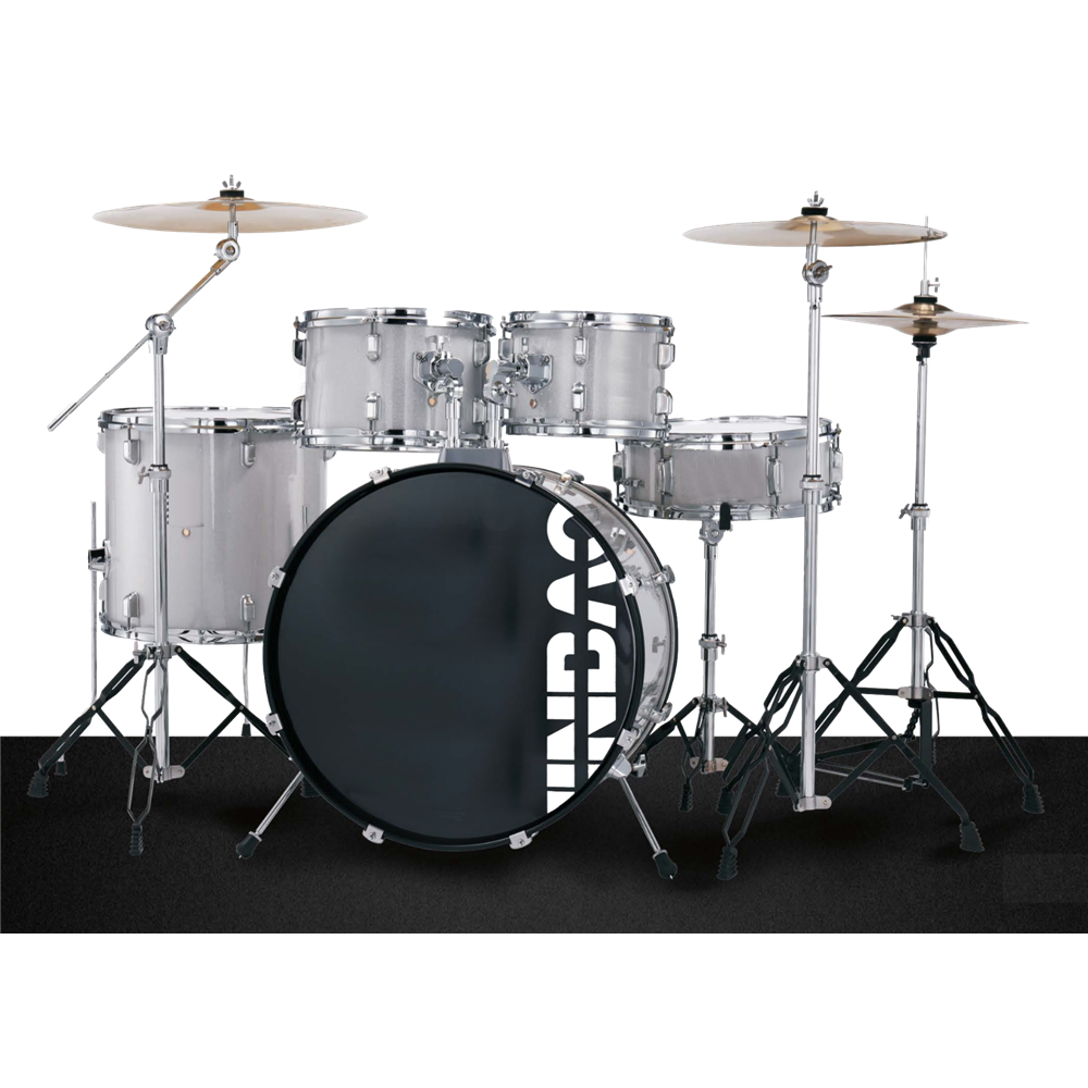 BATERÍA JINBAO BOMBO DE 22" GRIS CLARO
