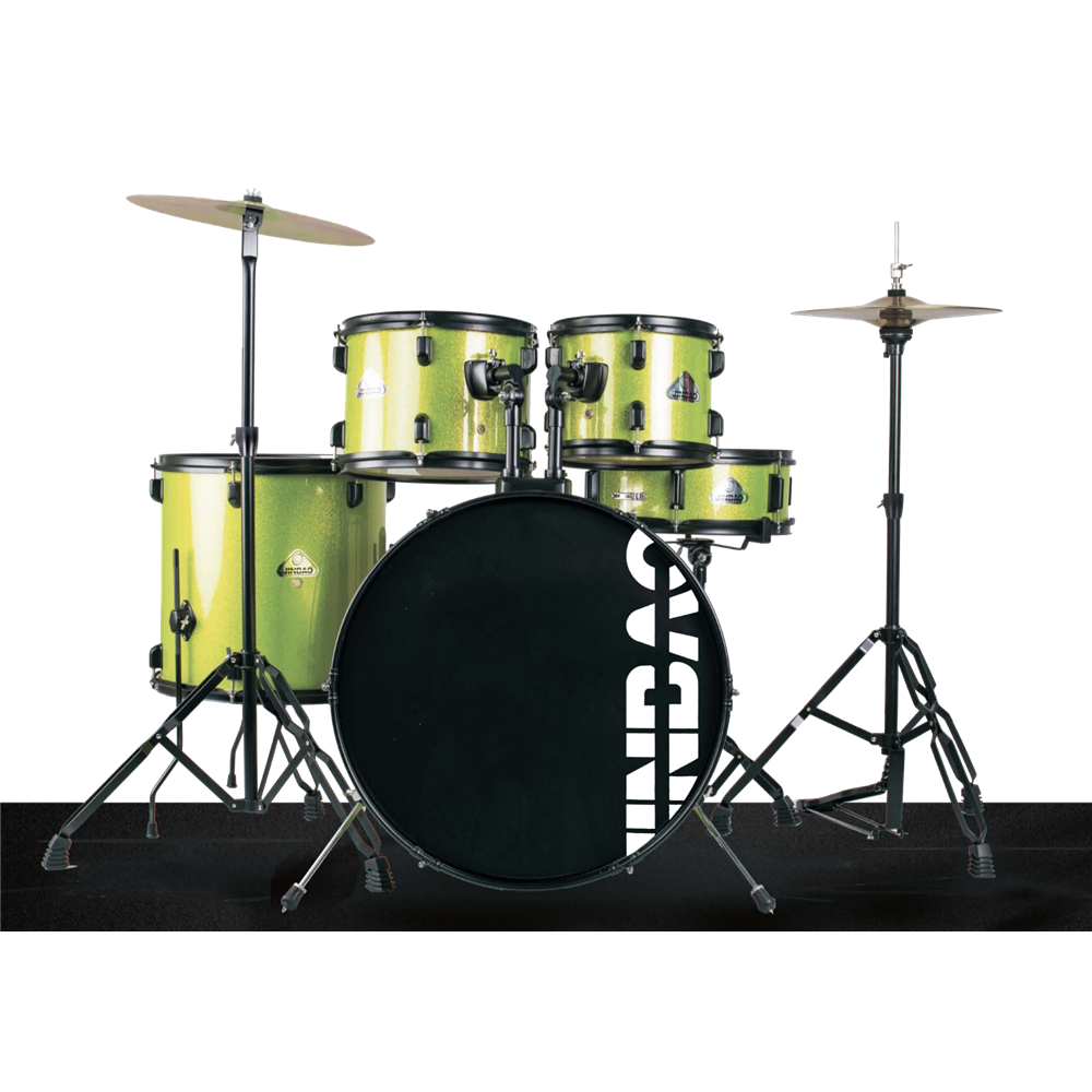 BATERÍA JINBAO BOMBO DE 22" VERDE