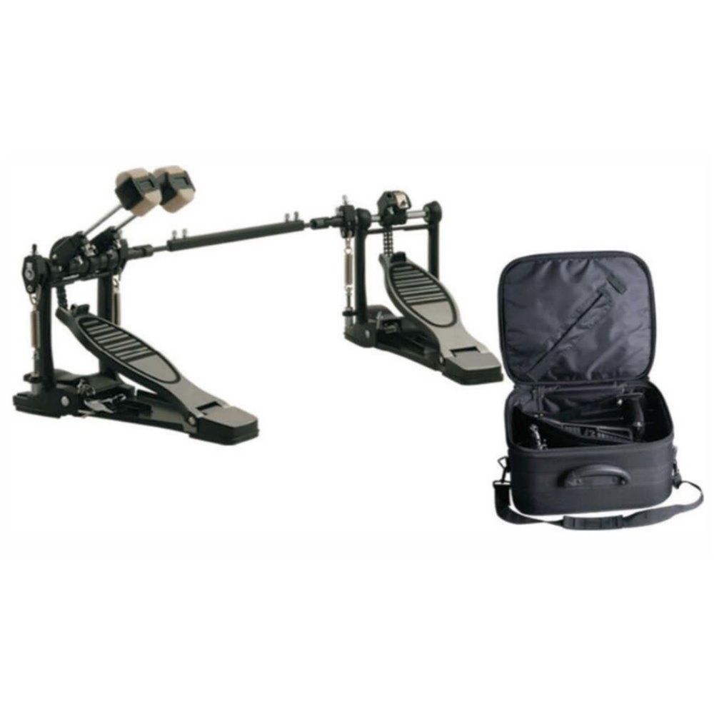 PEDAL DOBLE DE BOMBO JINBAO CON FUNDA
