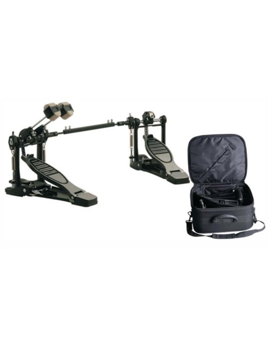 PEDAL DOBLE DE BOMBO JINBAO CON FUNDA