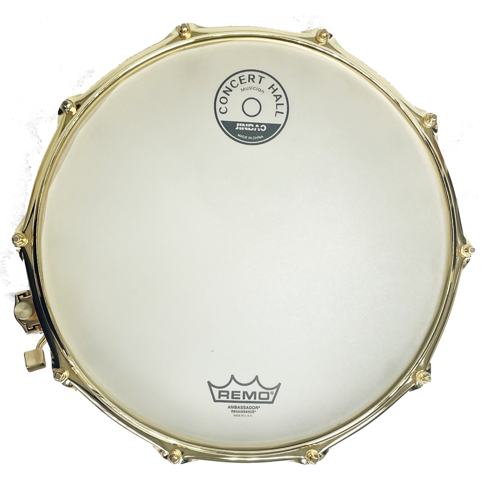 CAJA JINBAO 14" x 6" POP MADERA BLANCO LACADO/DORADO