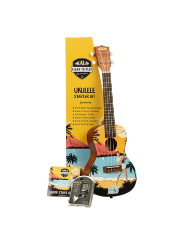 PACK UKELELE CONCIERTO ELVIS BLUE HAWAII