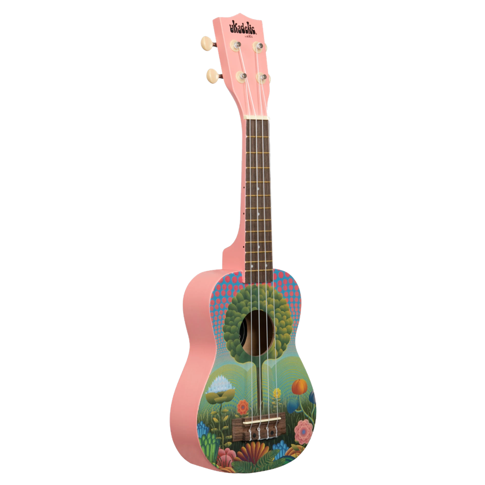 UKELELE SOPRANO SERIE UKADELIC GRAPHIC TOP JARDIN