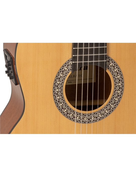 GUITARRA CLÁSICA ADMIRA ALBA 4/4 ELECTRIFICADA CON CUTAWAY SERIE INICIACIÓN BRILLO
