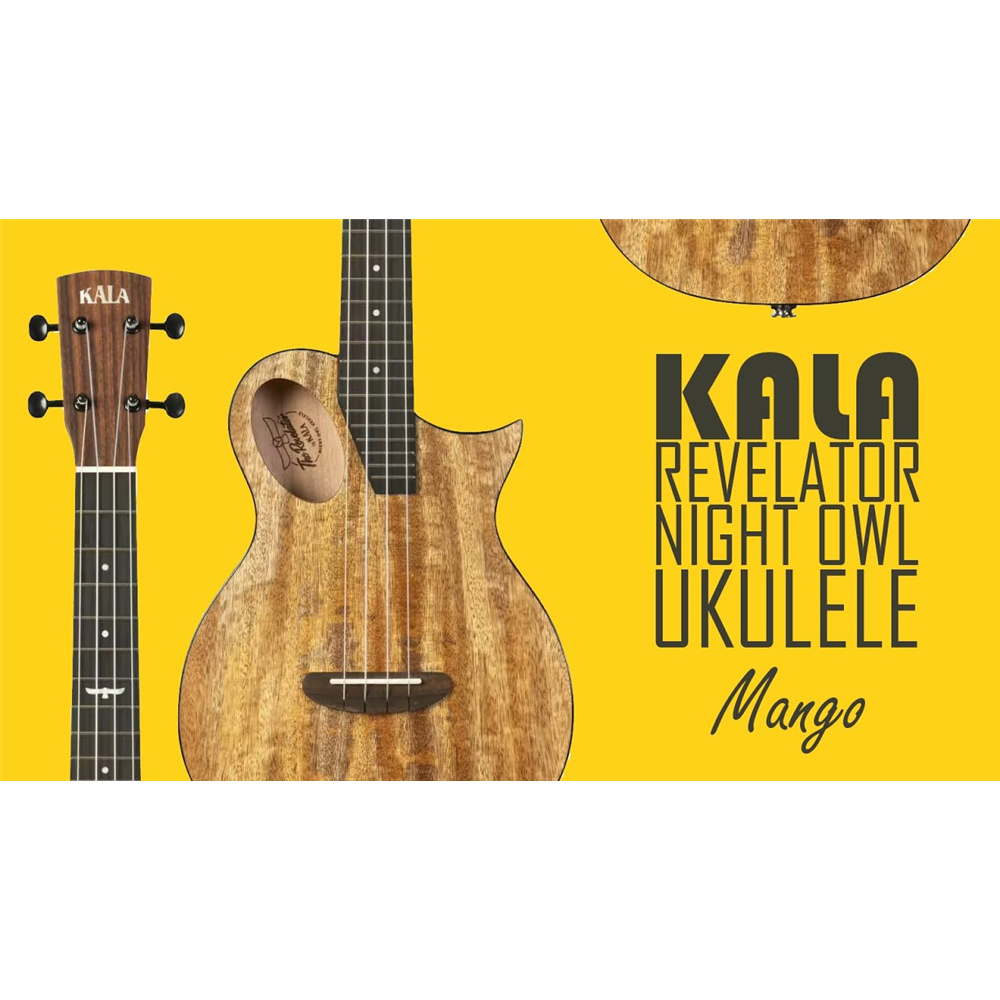 UKELELE TENOR KALA REVELATOR® NIGHT OWL MANGO