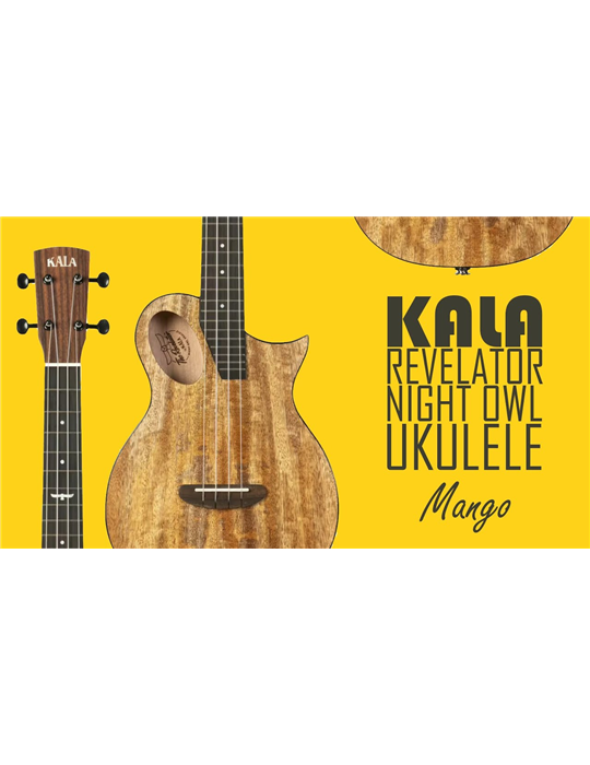 UKELELE TENOR KALA REVELATOR® NIGHT OWL MANGO