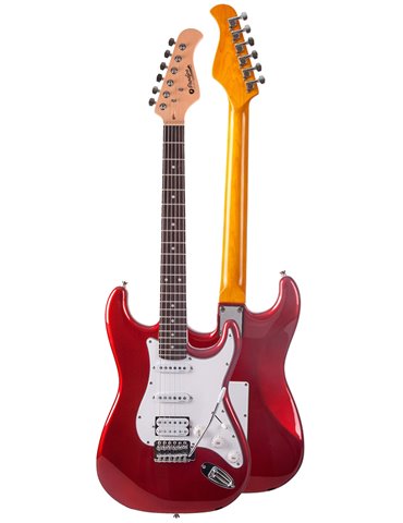 GUITARRA ELÉCTRICA PRODIPE SERIE ST83-RA STRATOCASTER ROJA