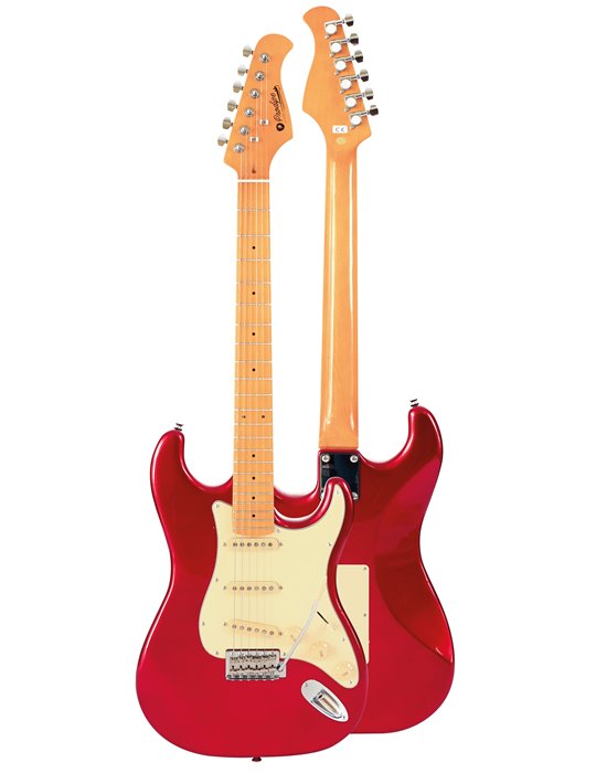 GUITARRA ELÉCTRICA PRODIPE SERIE ST80-MA STRATOCASTER ROJA