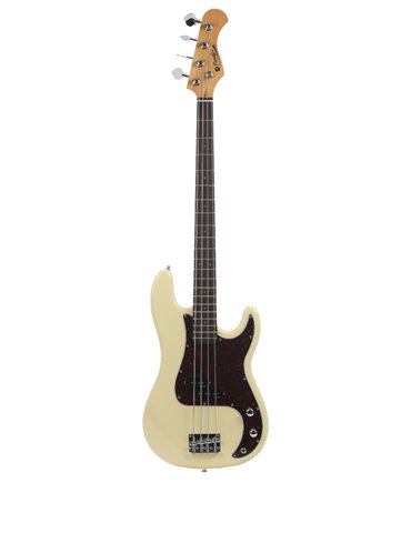BAJO ELÉCTRICO PRECISIÓN BASS DE PRODIPE SERIE PB80 BLANCO VINTAGE