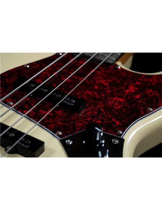 BAJO PRODIPE SERIE JB80-RA PRECISION BASS BLANCO VINTAGE