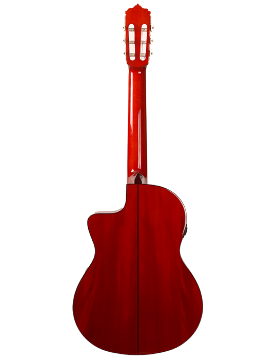 F80-CEQ-ROJA - GUITARRA FLAMENCA AMPLIFICADA CUTAWAY PREVIO DOUBLE JOSE GOMEZ SICOMORO ROJA MODELO 2026