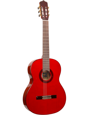 F90-R  - GUITARRA FLAMENCA JOSE GOMEZ SICOMORO TAPA SOLIDA ROJA  MODELO 2025