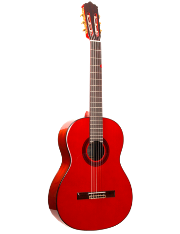 F80-ROJA - GUITARRA FLAMENCA JOSE GOMEZ SICOMORO ROJA MODELO 2026 2