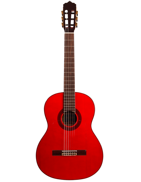 F90-R  - GUITARRA FLAMENCA JOSE GOMEZ SICOMORO TAPA SOLIDA ROJA  MODELO 2025