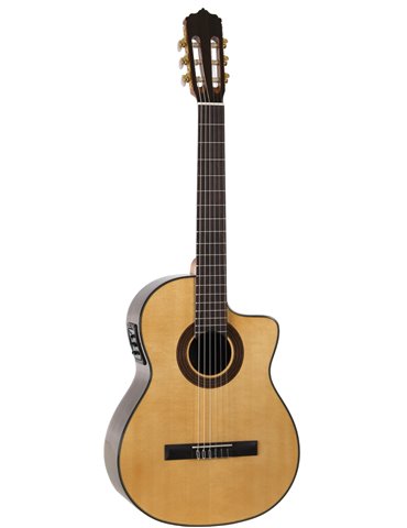 C40-EQ- GUITARRA CLASICA AMPLIFICADA CUTAWAY JOSE GOMEZ SAPELLY MODELO 2025
