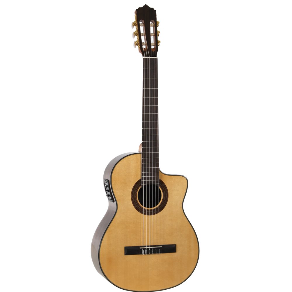 C40-EQ- GUITARRA CLASICA AMPLIFICADA CUTAWAY JOSE GOMEZ SAPELLY MODELO 2025