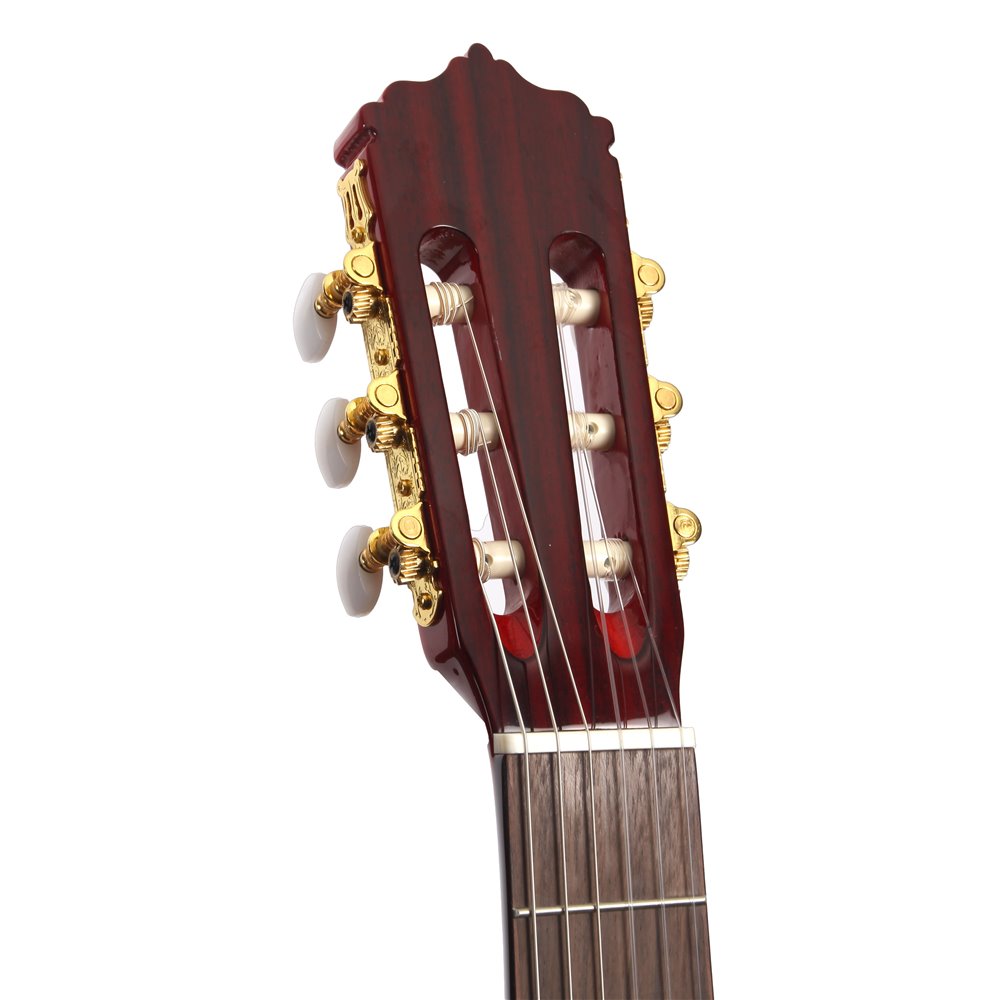 F80NAC-CEQ-ROJA - GUITARRA FLAMENCA JOSE GOMEZ AMPLIFICADA CAJA ESTRECHA ROJA