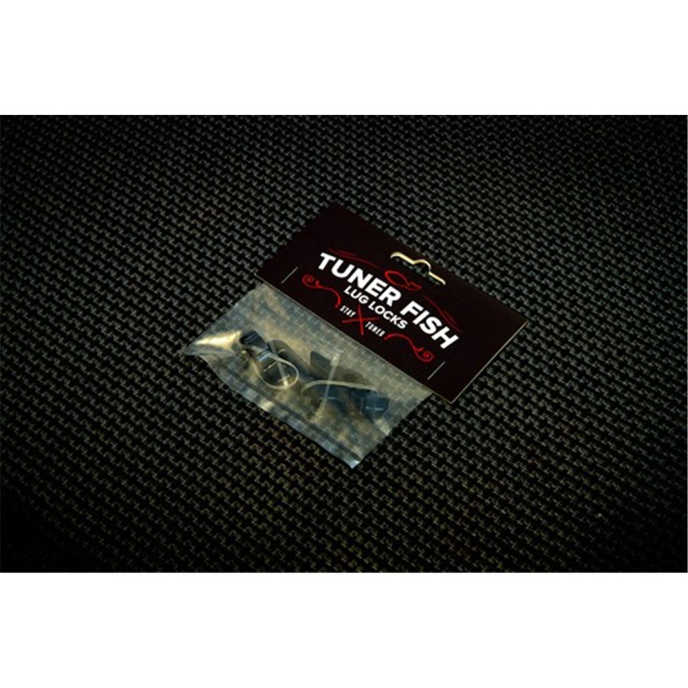 Tuner Fish Lug Locks Black 4 Pack