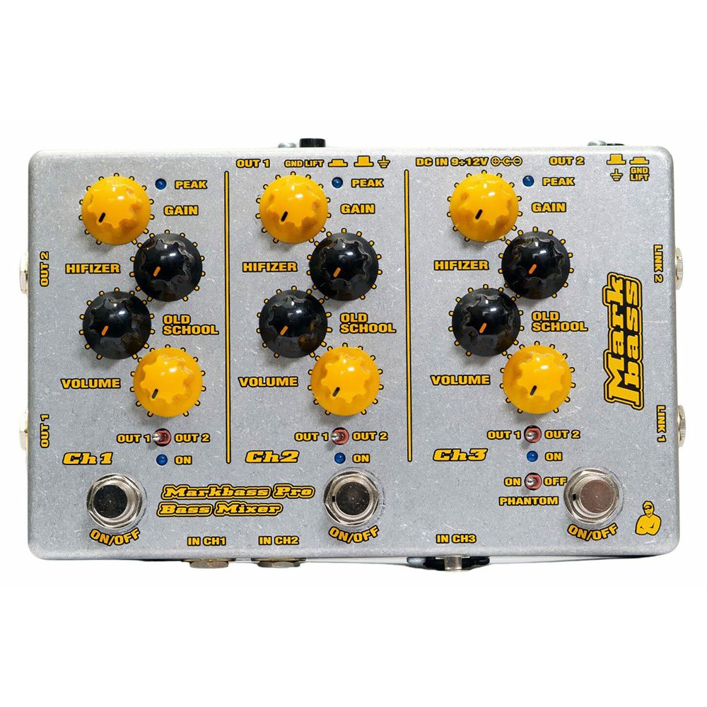 MB Pro Bass Mixer - Mezclador de 3 canales para instrumento - formato pedal