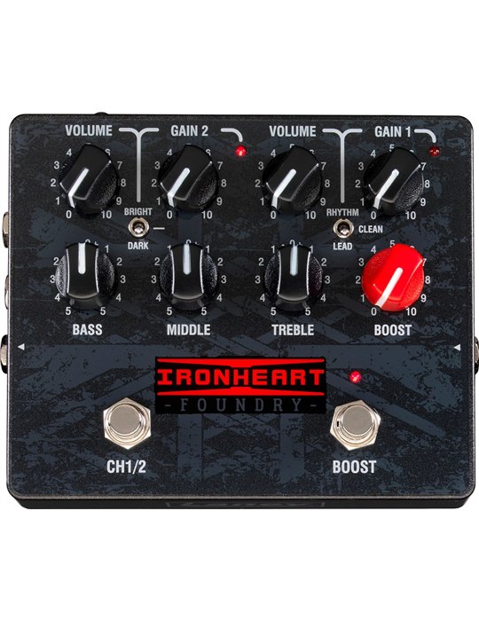 IRF-LOUDPEDAL - Amplificador para guitarra de dos canales en formato pedal