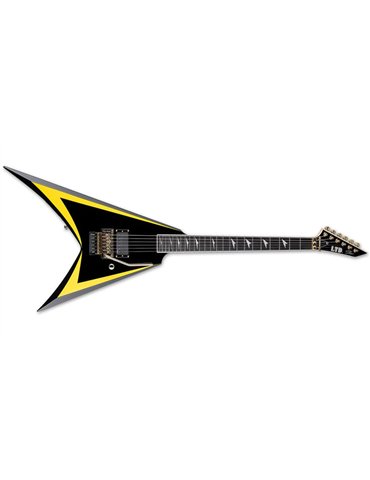 LTD ALEXI LAIHO Arrowhead SE 20th Anniversary - Black w/Yellow Pinstripe - c/estuche