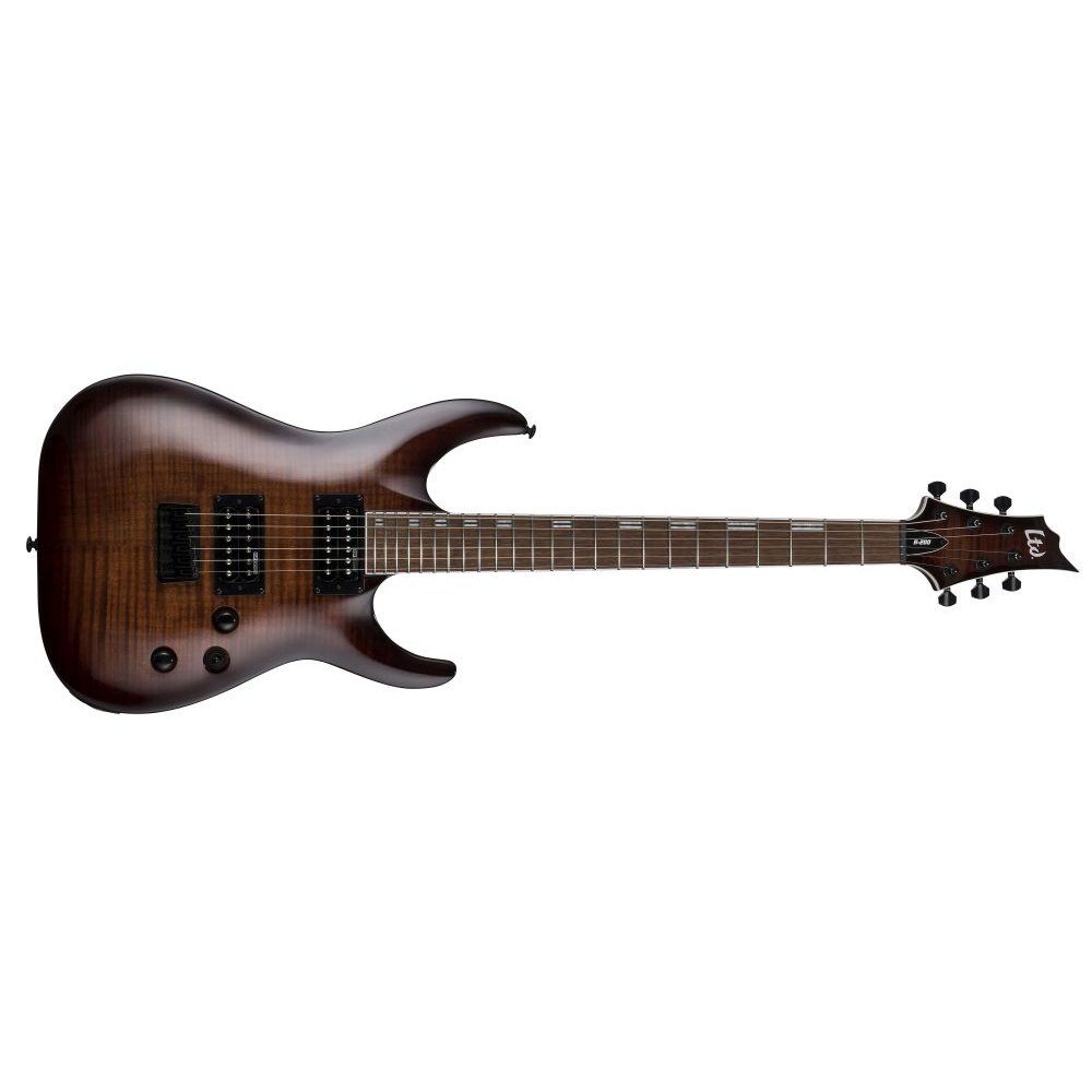 LTD H-200FM - Dark Brown Sunburst