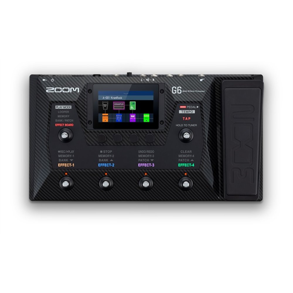 G6 - Pedalera multiefectos, amp-simulator, interface de audio