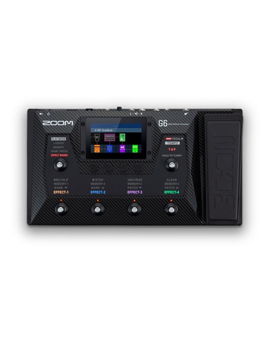 G6 - Pedalera multiefectos, amp-simulator, interface de audio