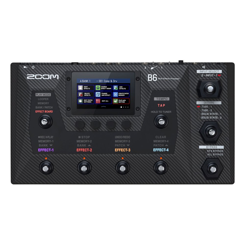 B6 - Pedalera multiefectos para bajo, amp-simulator, interface de audio