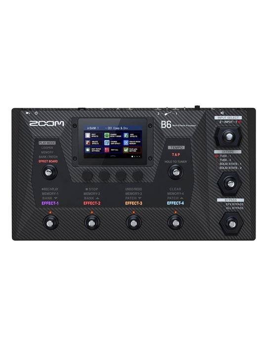 B6 - Pedalera multiefectos para bajo, amp-simulator, interface de audio