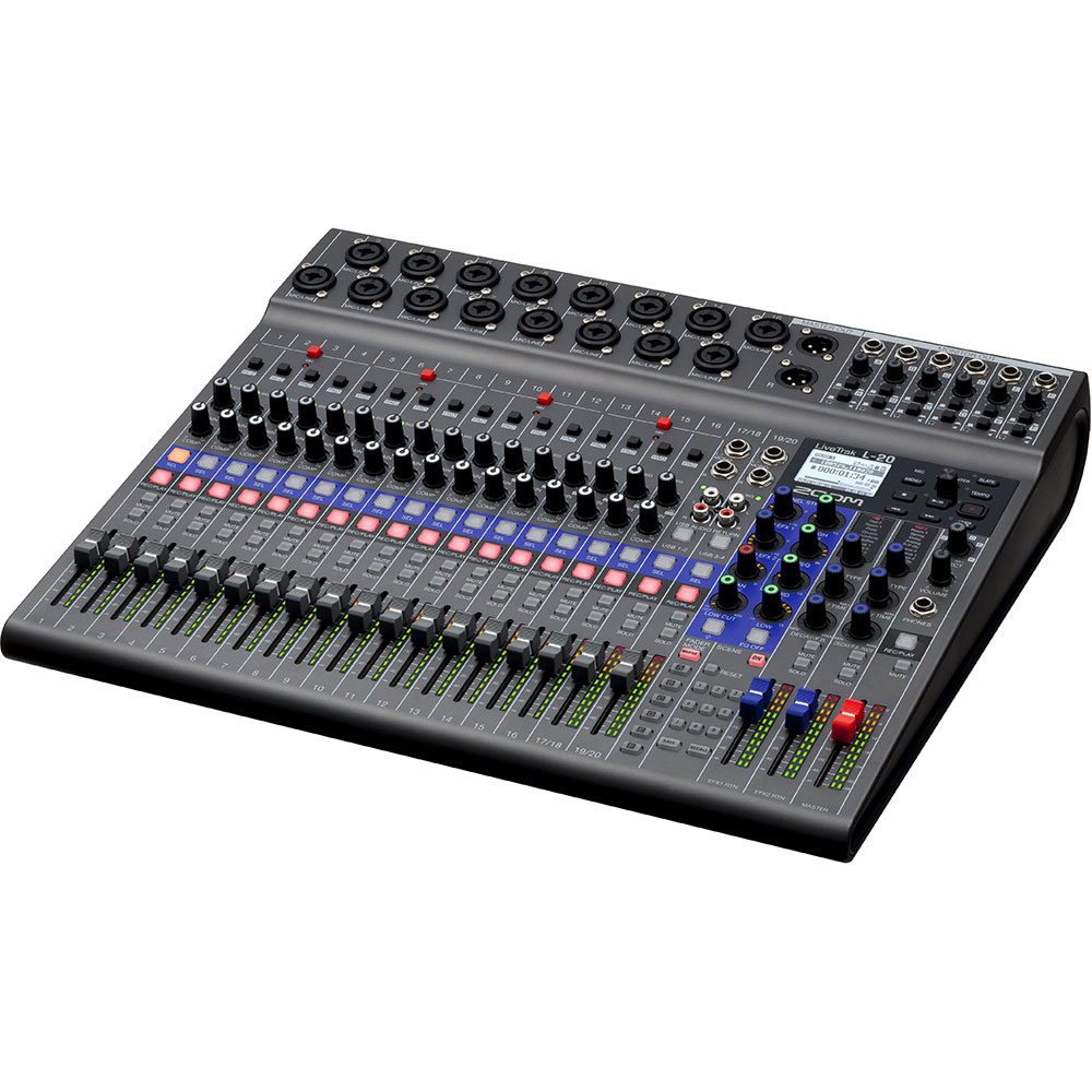 L-20 - Mixer digital 20 canales, grabador e interface de audio hasta 22 pistas