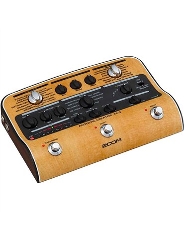 AC-3 pedal stereo para guitarra acústica