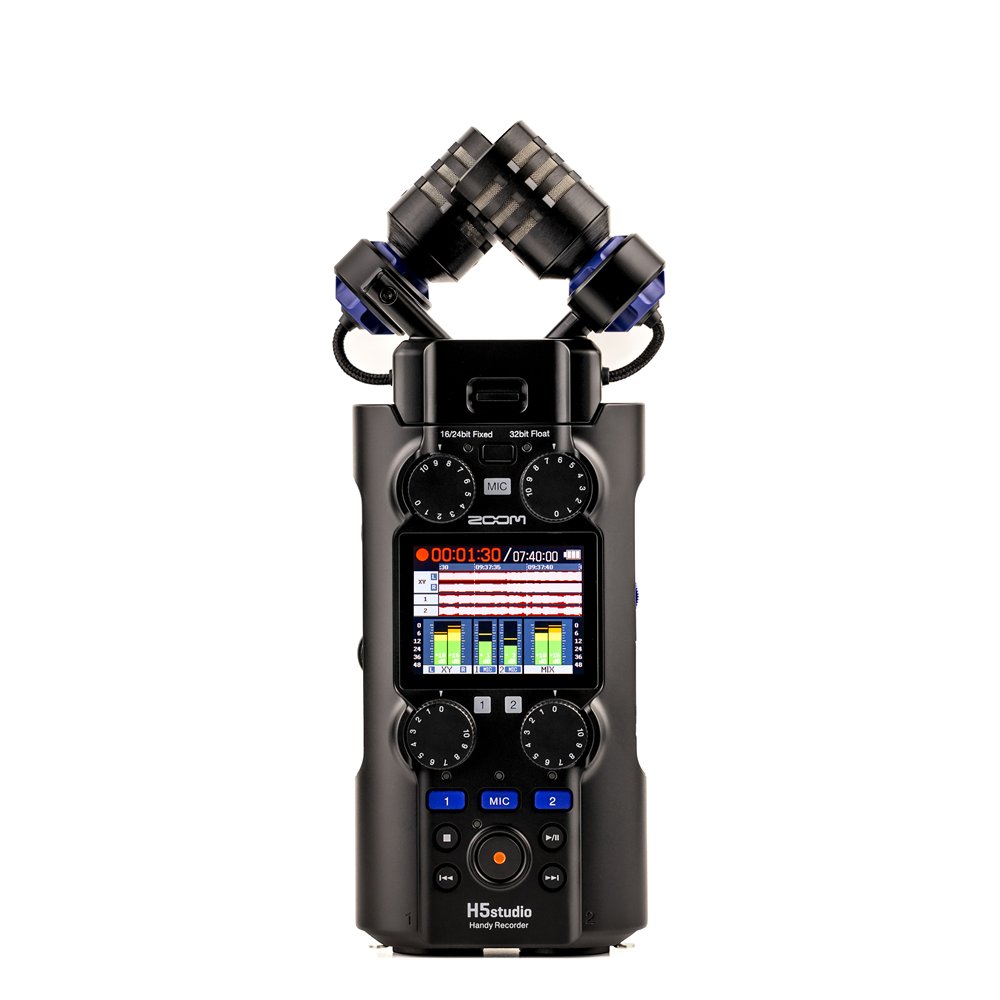 H5studio - grabadora 4 pistas 32 bits en coma flotante - interface USB - color negro