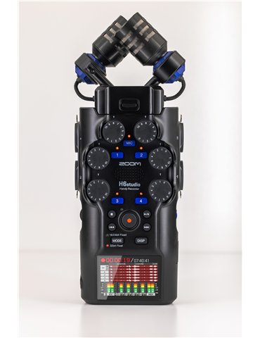 H6studio - grabadora 6 pistas 32 bits en coma flotante - interface USB - color negro