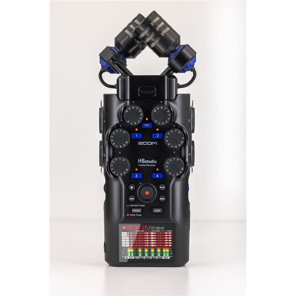 H6studio - grabadora 6 pistas 32 bits en coma flotante - interface USB - color negro