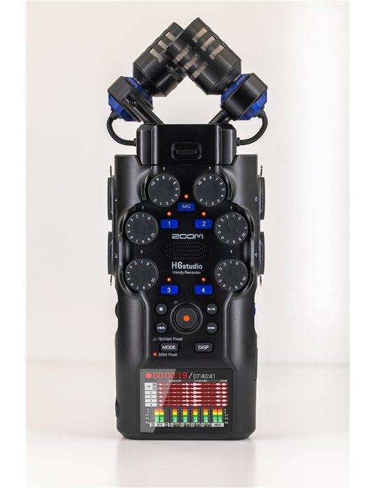 H6studio - grabadora 6 pistas 32 bits en coma flotante - interface USB - color negro